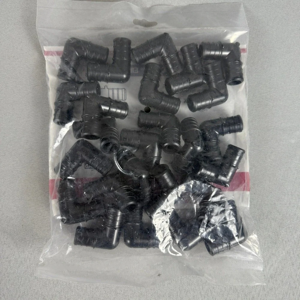 Lot of 3 - Sioux Chief 642PX3 25pcs PowerPEX 3/4 x 3/4 Polymer Crimp Elbows New